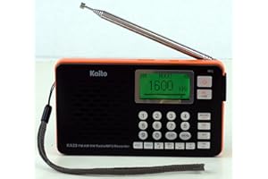 Kaito KA29 All in one World Receiver, with Recorder, AM FM SW Radio and MP3 Player(Black)