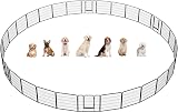 Yaheetech 32 Panel Dog Playpen 80cm Height Heavy Duty Pet Fence Garden Yard