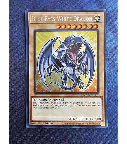 Amazon.com: Blue-Eyes White Dragon - LCKC-EN001 - (Version 3