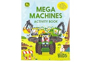 John Deere Kids: Mega Machines Tractor and Truck Puzzles, Mazes & Coloring Activity Book for Boys 4-8, More than 100 Activities