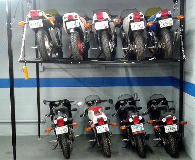 Garage Lift For Motorcycle Storage Dandk Organizer