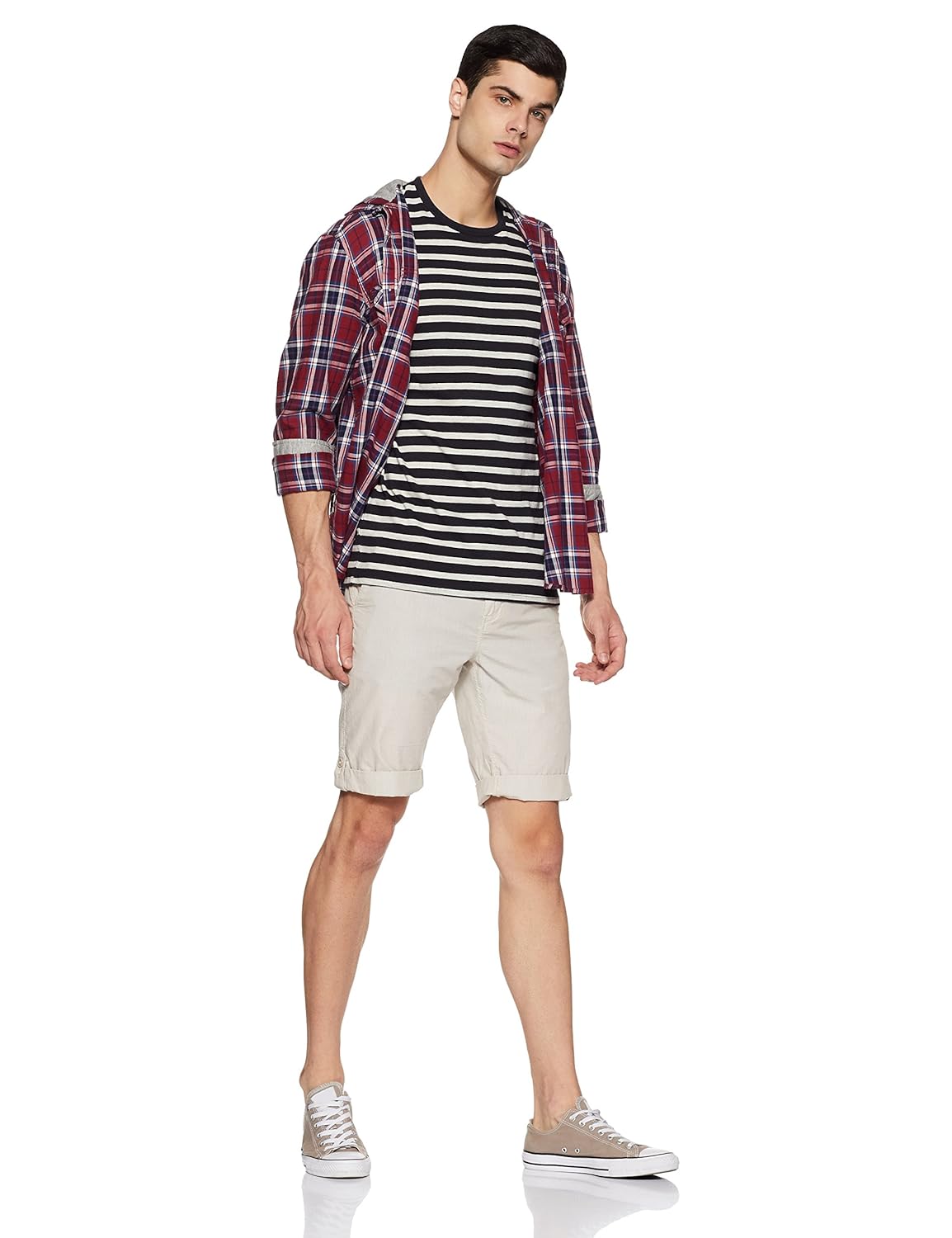 jack & jones men's striped slim fit t-shirt