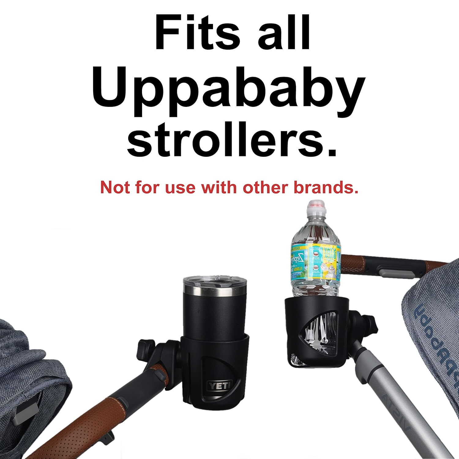 Cup Holder for All UppaBaby Strollers - Fits Every Vista, Curz, and Minu Model - Attaches in Seconds - Folds with Stroller - 3.75” Diameter Fits Most Cups and Bottles - Uppa Baby Accessories Now: Baby