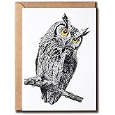 ZoZi9xDesigns Owl Birthday Card - Funny Owl - Happy Birthday - Greeting Card - Gift For Family Friend - Cute - Humor - Bird Lover - Animal Lover