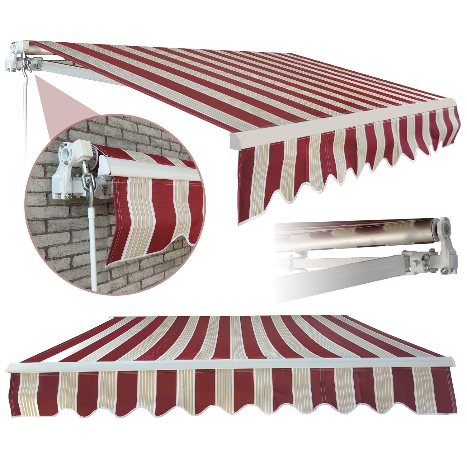 Amazoncom LEMY Patio Manual Patio 82x65 Retractable Deck