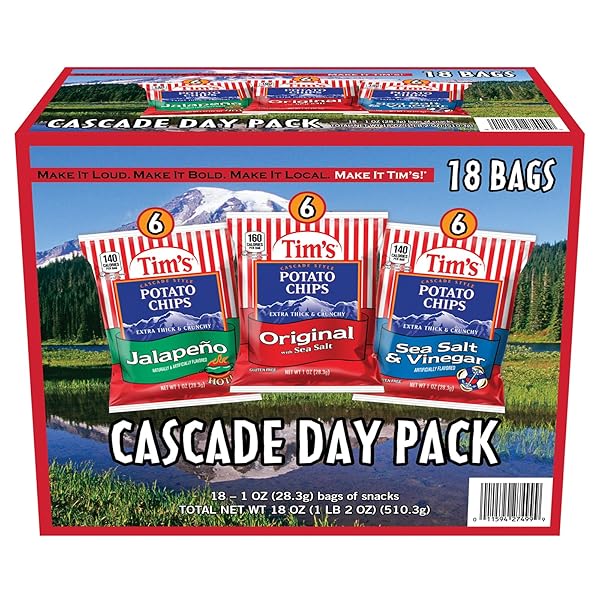 TIM’S CASCADE DAY PACK, 18 SINGLE-SERVE BAGS (1...