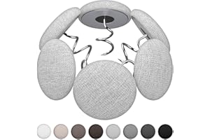 MAICOBI Flax Covered Button Twist Pins - for Bed Skirts Pins,Sofa,Upholstery,Armchair Caddies, Armrest Covers, Slipcovers， Light Gray 12 Pack