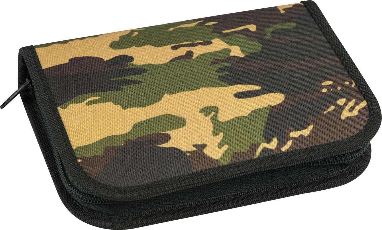 Eberhardt Faber 577533 – Filled School Pencil Case Camouflage, Set of 36, Assorted colors come in Blue and Green