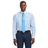 IZOD Men's Dress Shirt Regular Fit Long Sleeve