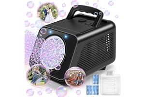 KIZMORE Bubble Machine Automatic Bubble Blower for Kids: Battery Operated Bubble Maker for Toddlers 1-3 | 20000+ Bubbles Per Min Contain 6 AA Battery | Outdoor Toys for Parties Birthday Wedding