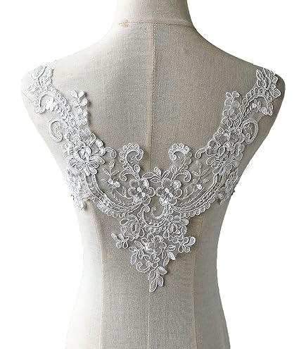 Adorno Encaje Noche Baile Encaje Apliques Purpurina Tul Vestido De Novia De Manga Larga Cuello Aplique Encaje Guipure
