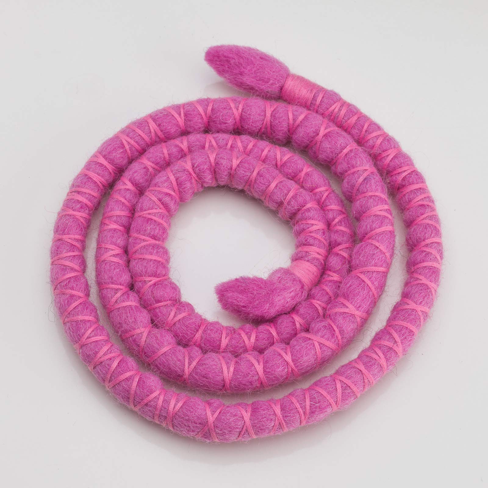 DreadLab - Bendable Spiral Dread Ties (40cm, Pink with Pink Thread)
