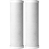 A. O. Smith 2.5"x10" 5-Micron Carbon Block Sediment Filter | AO-WH-PRE-RC2 | NSF Certified | Fits AO-WH-PREV or AO-WH-PRE Whole House Filtration Systems | Last 6 Months Each | 2-Pack