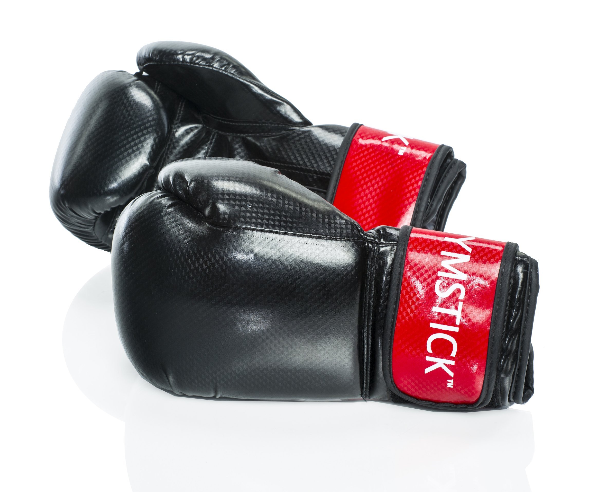 Gymstick Unisex Adult Boxing Gloves - Black/Red, One Size