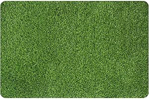 MAYSHINE Artificial Grass Door Mat Indoor/Outdoor Rug Green Turf Perfect for Multi-Purpose Home Entryway Scraper Doormat Dog Mats 24x35 inch