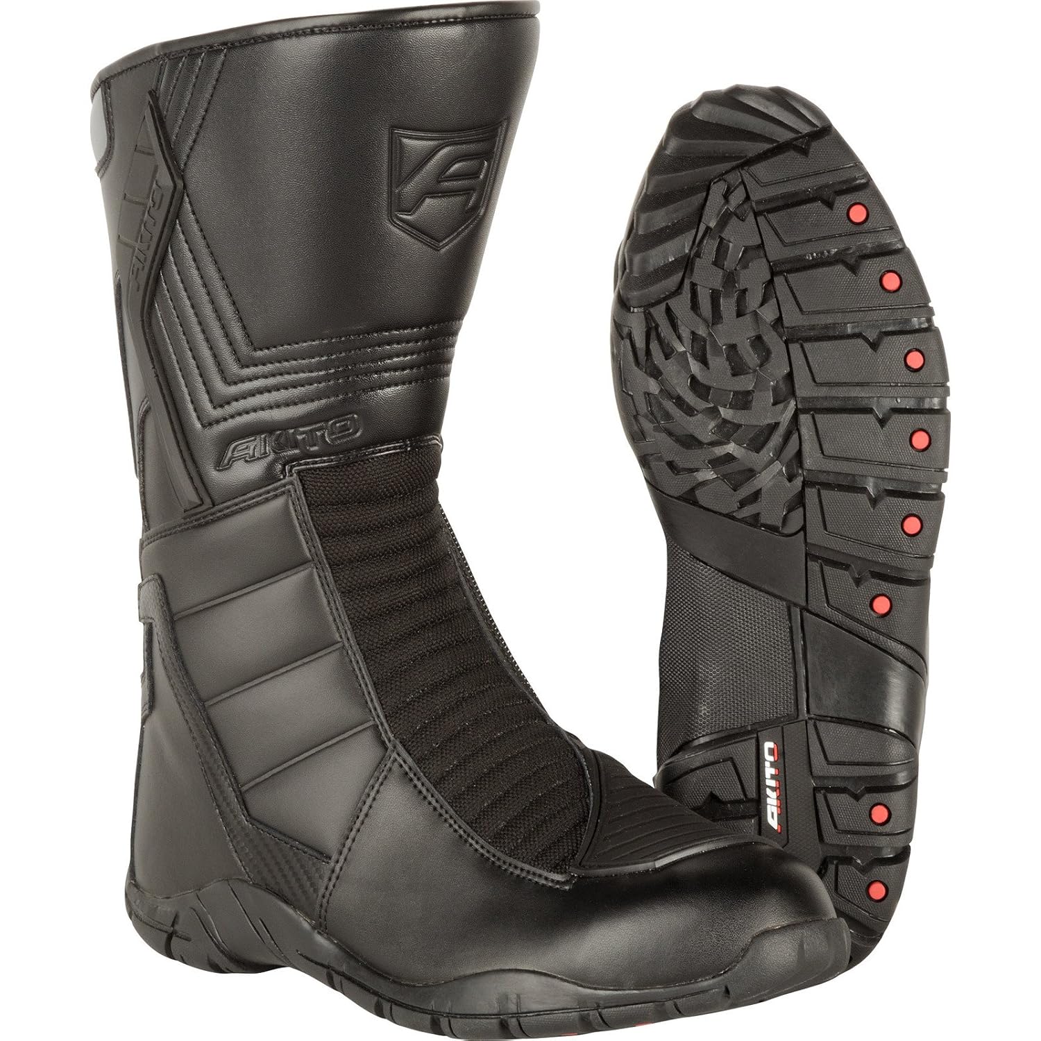 Akito Stealth Motorbike Motorcycle Touring Urban Boots Black Amazon