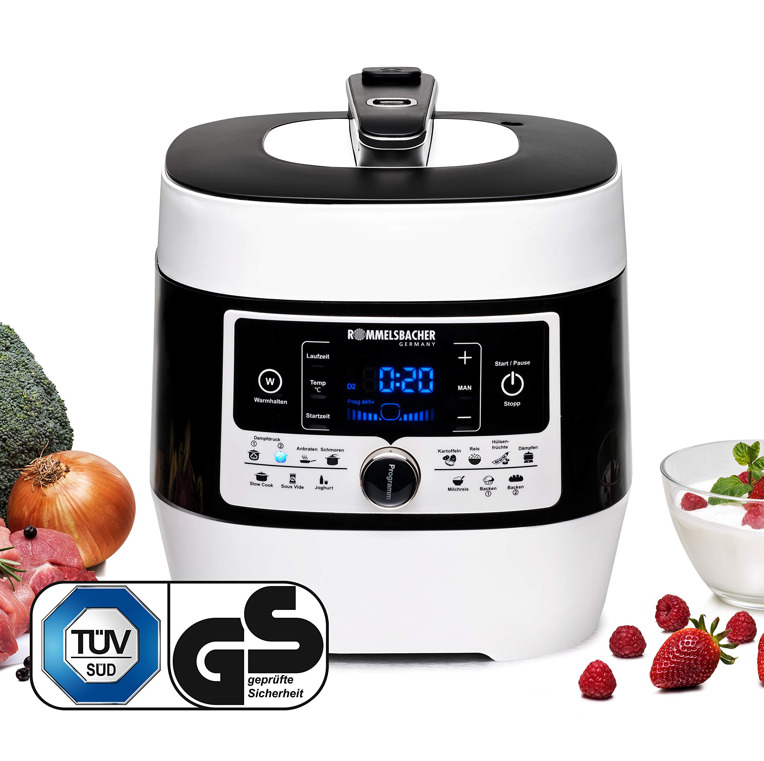 Amazonde Rommelsbacher Md 1000 Dampfdruck Multikocher - 