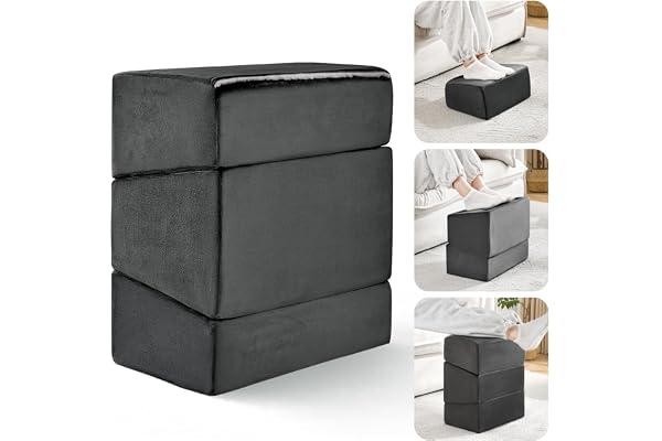 Foot Rest for Under Desk at Work, Adjustable Footrest for Office Chair & Gaming Chair,Ergonomic Footrest Pillow Desk Foot Sto