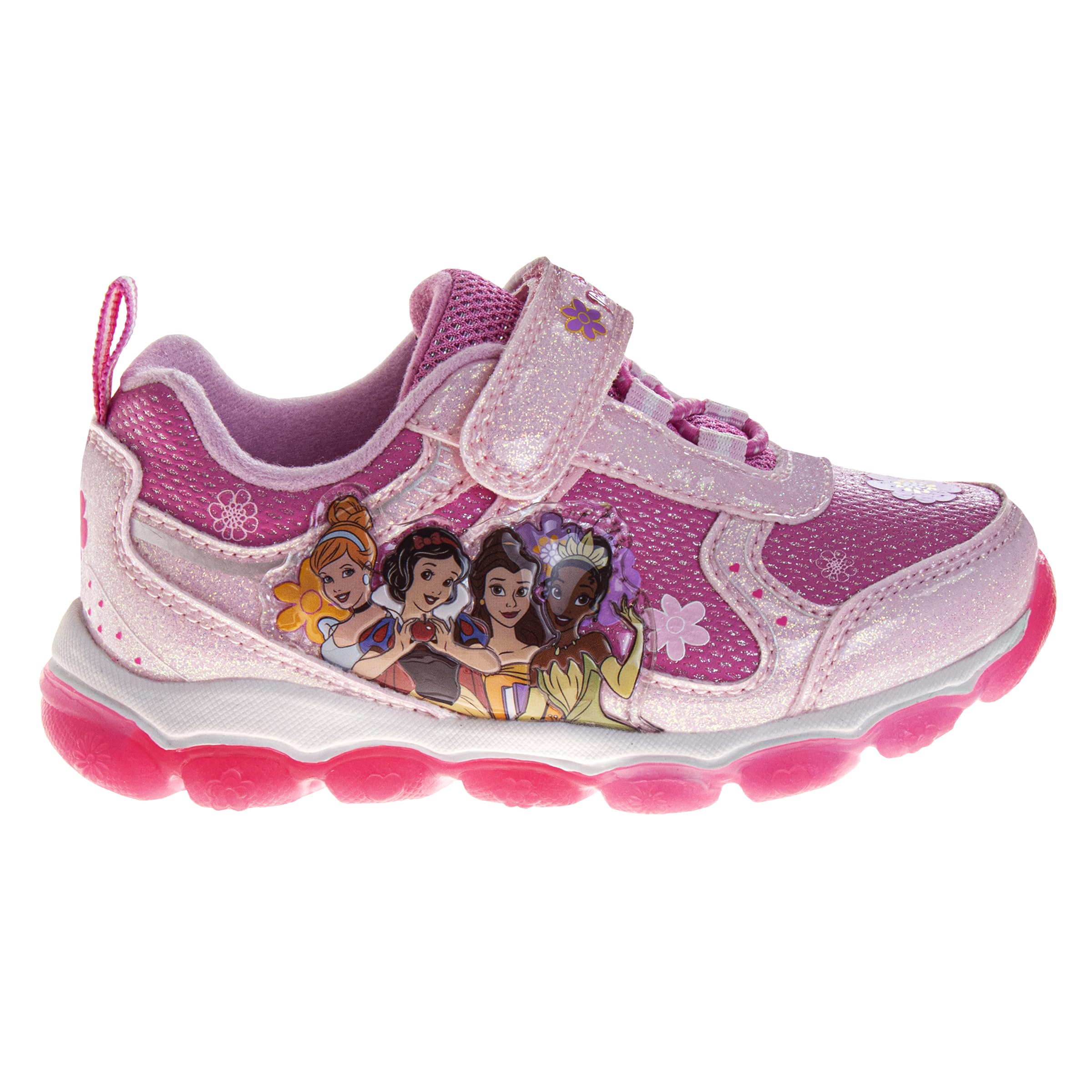 Disney Girls Princess Characters Light Up Laceless Shoes (Toddler/Little Girl)