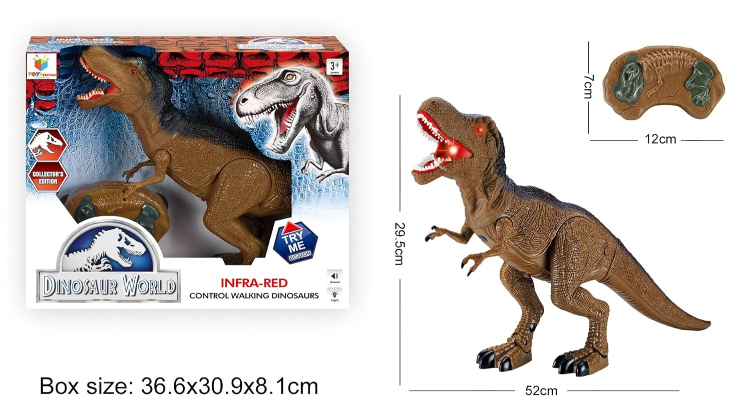 infrared control walking dinosaur
