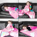 Franco Trolls World Tour Singing Duo Micro Raschel Plush Throw Blanket view 3
