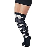 Foot Traffic, Over-the-Knee Socks, Black, One Pair, Shoe Size 7-12