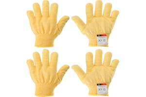 PATIKIL Cut Resistant Gloves, 2 Set Level 5 Protection Anti Cutting Gloves Cut Proof Gloves for Kitchen Carving Working