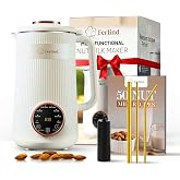 NEW 8-in-1 Nut Milk Maker for 32 oz Homemade Almond Milk, Oat Milk, Soy Milk, Coconut Dairy-Free Milk Beverages, Plant-Based Milk - Delay Start, Self-Cleaning, 50-recipe cookbook &amp; Milk Frother