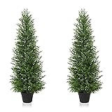 OAKRED Artificial Cedar Topiary Trees for