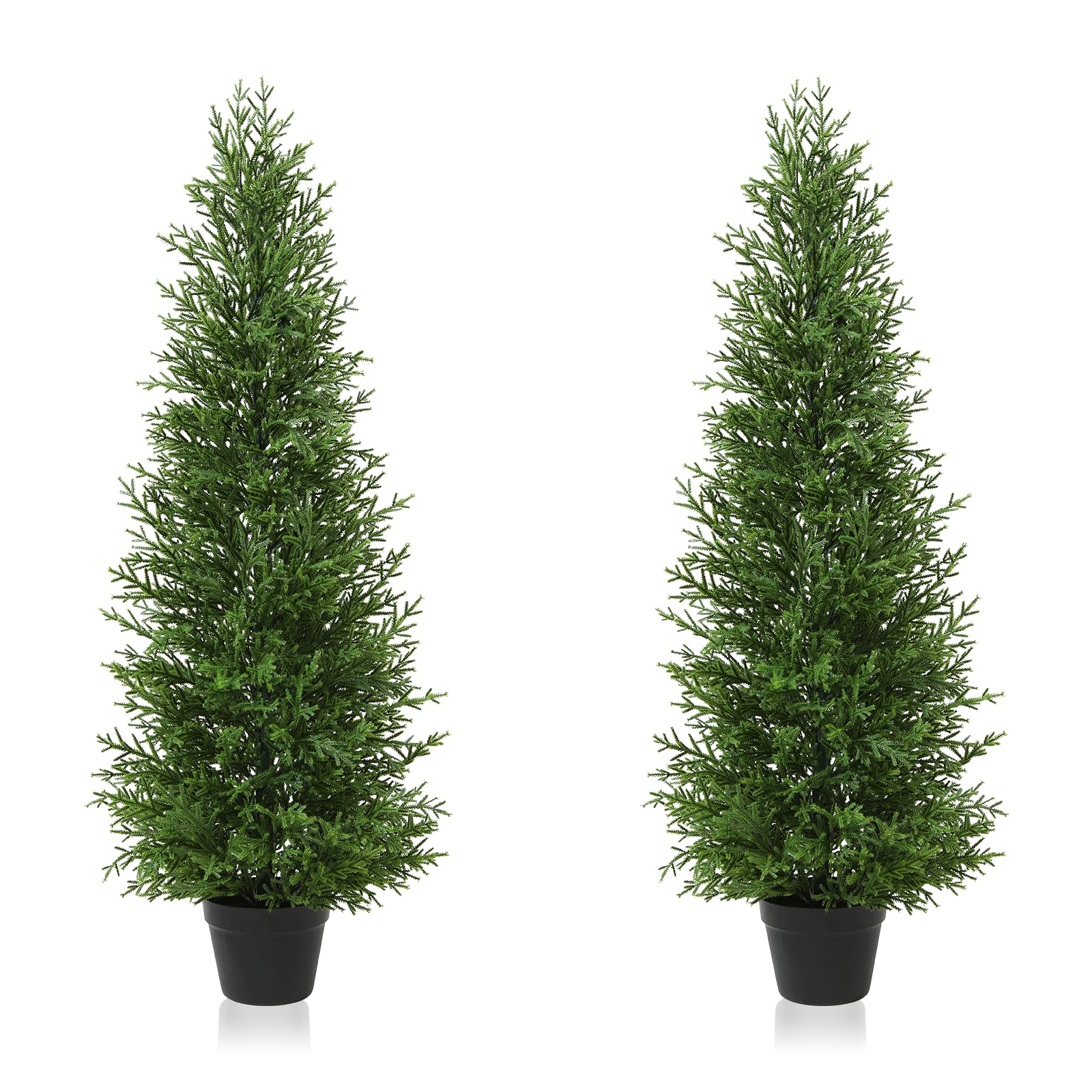 OAKRED Artificial Cedar Topiary Trees for