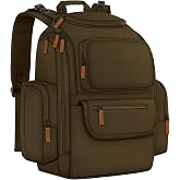 Mancro Diaper Bag Backpack, Large Multifunction Baby Backpack for Travel | Diaper Baby Bag for Mom with Stroller Strap and 2 Insulated Pockets, Dark Green