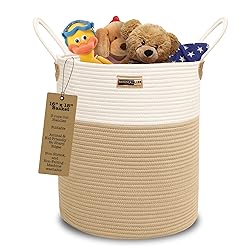 Minmallife Beige/Light Brown 16"x18" Cotton Rope