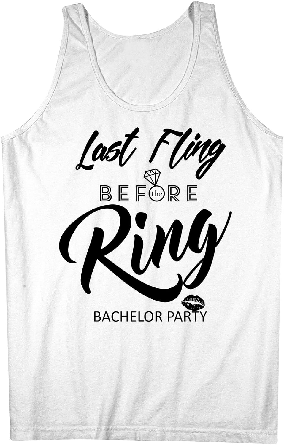 Last Fling Before The Ring Bachelor Party Tank Top Sleeveless Shirt Xx