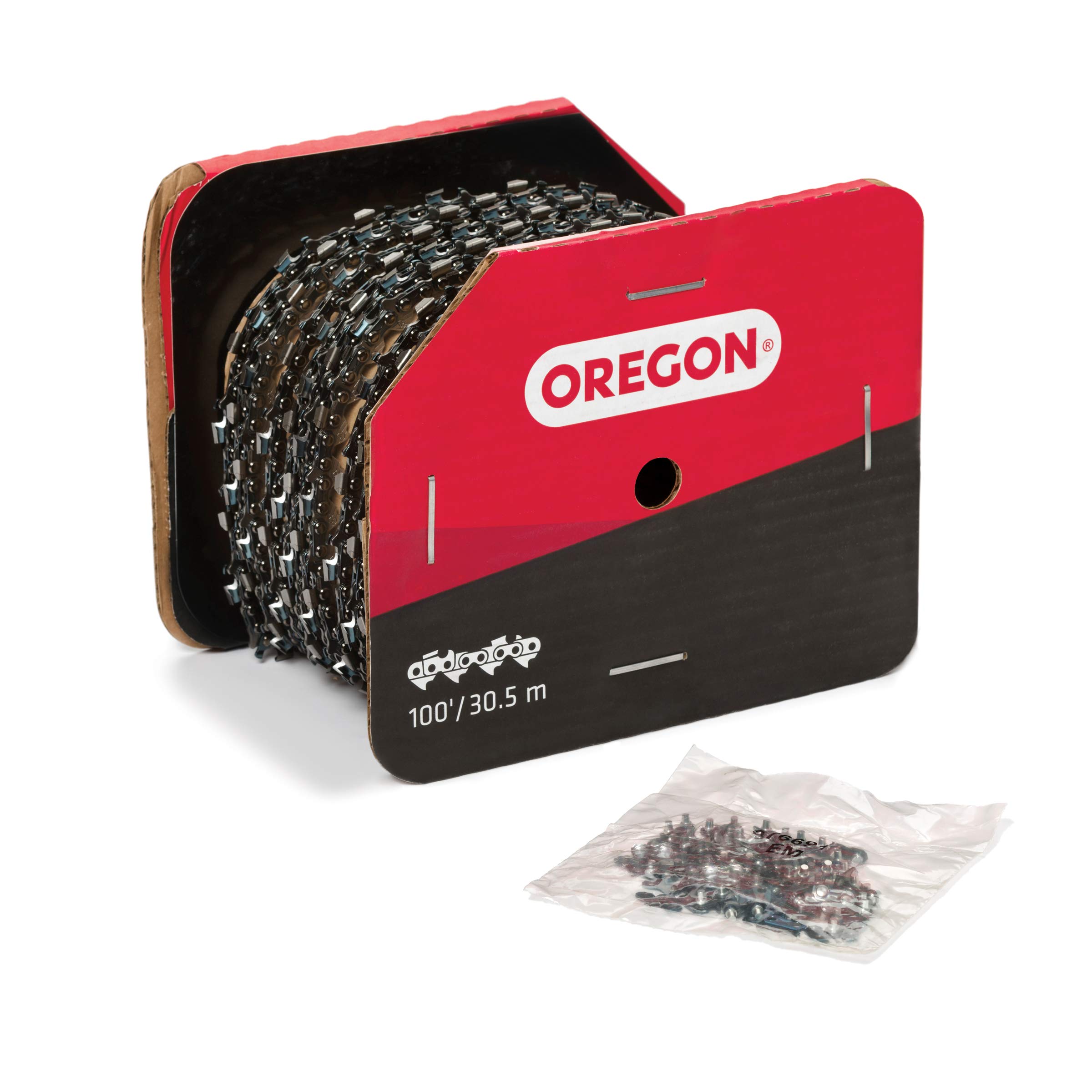 Oregon 21BPX Chain Saw Chain, .325 Inch Pitch, .058 Inch (1.5mm) Gauge, 100 ft Reel