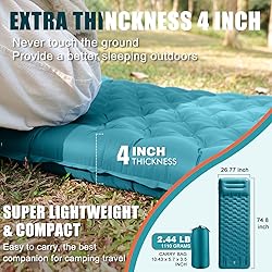 GDREAMT Inflatable Camping Sleeping Pad with