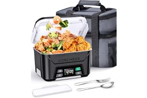 Docusvect Cordless Electric Lunch Box for Adults 1.3L with Schedule Heating