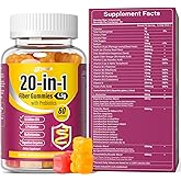 EYHBQIA Fiber Gummies for Women - 9-in-1 Prebiotic Fiber Supplement with Psyllium Husk, Inulin, ACV & Vitamins for Hormonal Balance, Gut Health & Immunity - Sugar-Free Keto Daily Digestive Support