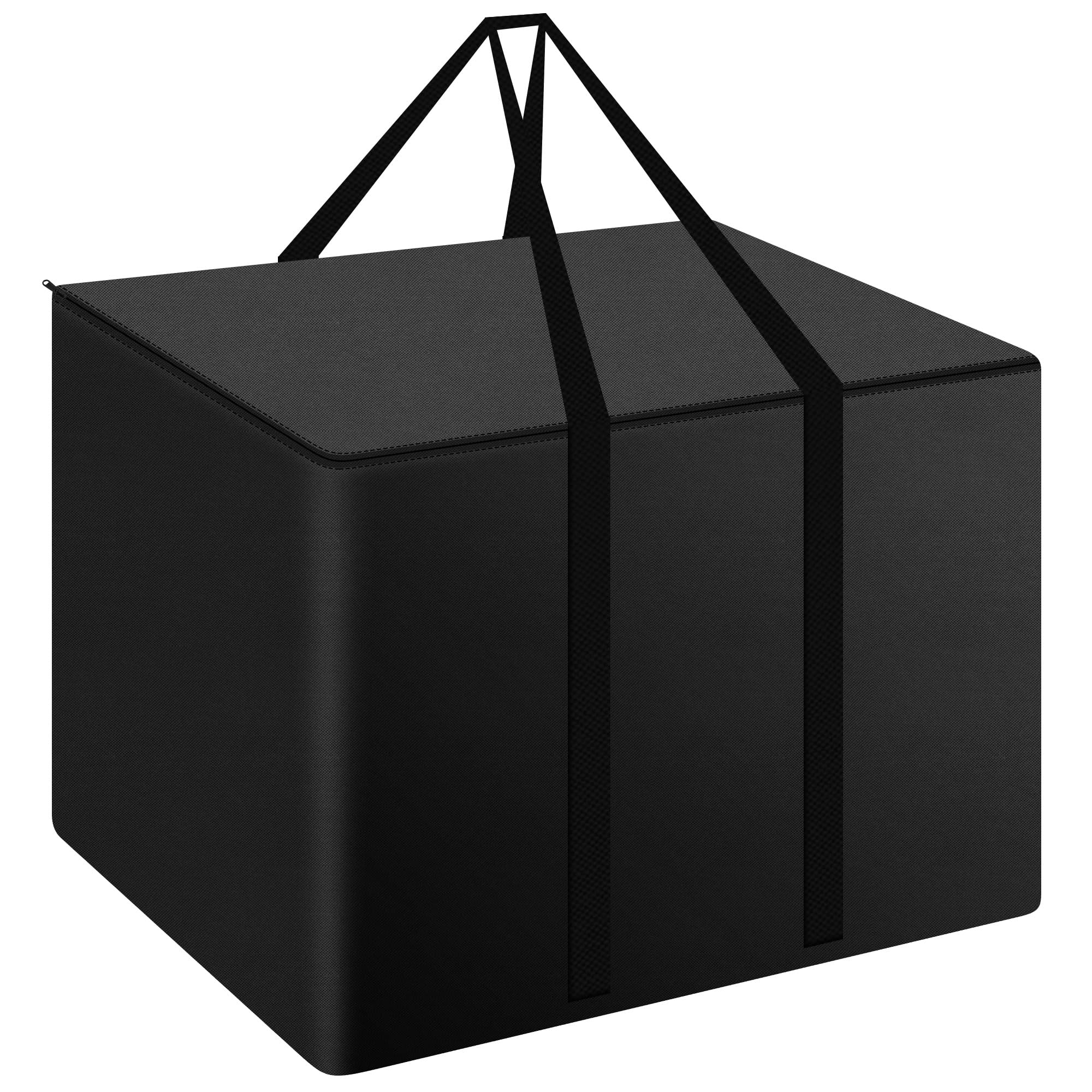 Funshot Garden Cushion Storage Bag, 420D Oxford Fabric Outdoor Patio Cushions Storage Bag with Zipper and Handles, Rip Proof, Anti-UV, Garden Furniture Cushion Storage Cover, 80x80x60cm