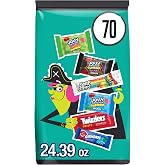 Hershey's Assorted Fruit Flavored Halloween Candy Bulk Pack, 24.39 oz | Jolly Ranchers Gummies, Twizzlers Licorice Style Candy, Sour Strips and Airheads, 70 Individually Wrapped Pieces