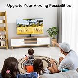 BONTEC Universal Swivel TV Stand 17-43 inch Height Adjustable Pedestal view 8