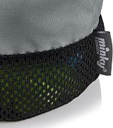 Minky Peg Bag Premium Drawstring Holds 160 Pegs Breathable Mesh Base Grey view 2