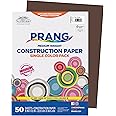 Prang (Formerly SunWorks) Construction Paper, Dark Brown, 9" x 12", 50 Sheets