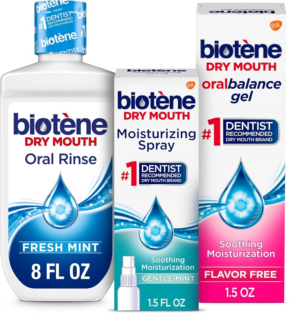 Biotene Oral Rinse, Dry Mouth Spray and Moisturizing Gel, 1 Kit | Dry Mouth Management, Medicare Advantage OTC (MAOTC) Eligib
