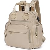 ILCOLPO Diaper Bag Backpack Travel Baby Bag with Changing Pad,13 Pockets, Insulated Pockets,USB Charging Port,Baby Shower Essentials,Khaki