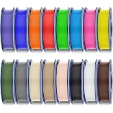SUNLU 16 Colors PLA Filament Bundle 1.75mm, 3D Printer Filament | 250g per Spool, 16 Rolls, Neatly Wound, Individually Vacuum Packed, 4kg Total