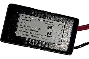 Ironsmith Lighting Products 60 Watt Dimmable Halogen Lamp Transformer - Halogen, Xenon, Krypton Type Light Bulbs Support, LED Light Not Compatible - Short Circuit Protected with Auto Restart