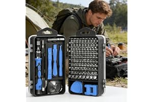 115-in-1 Precision Screwdriver Set, Repair Tool Kit with Triwing Bits, Repair for Laptop Computer, RC, Watch, Electronics, Gl