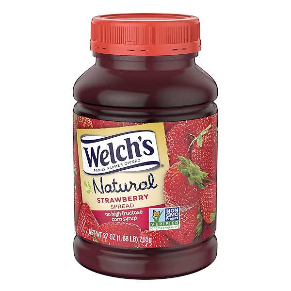 WELCH’S NATURAL STRAWBERRY SPREAD, 27 OZ