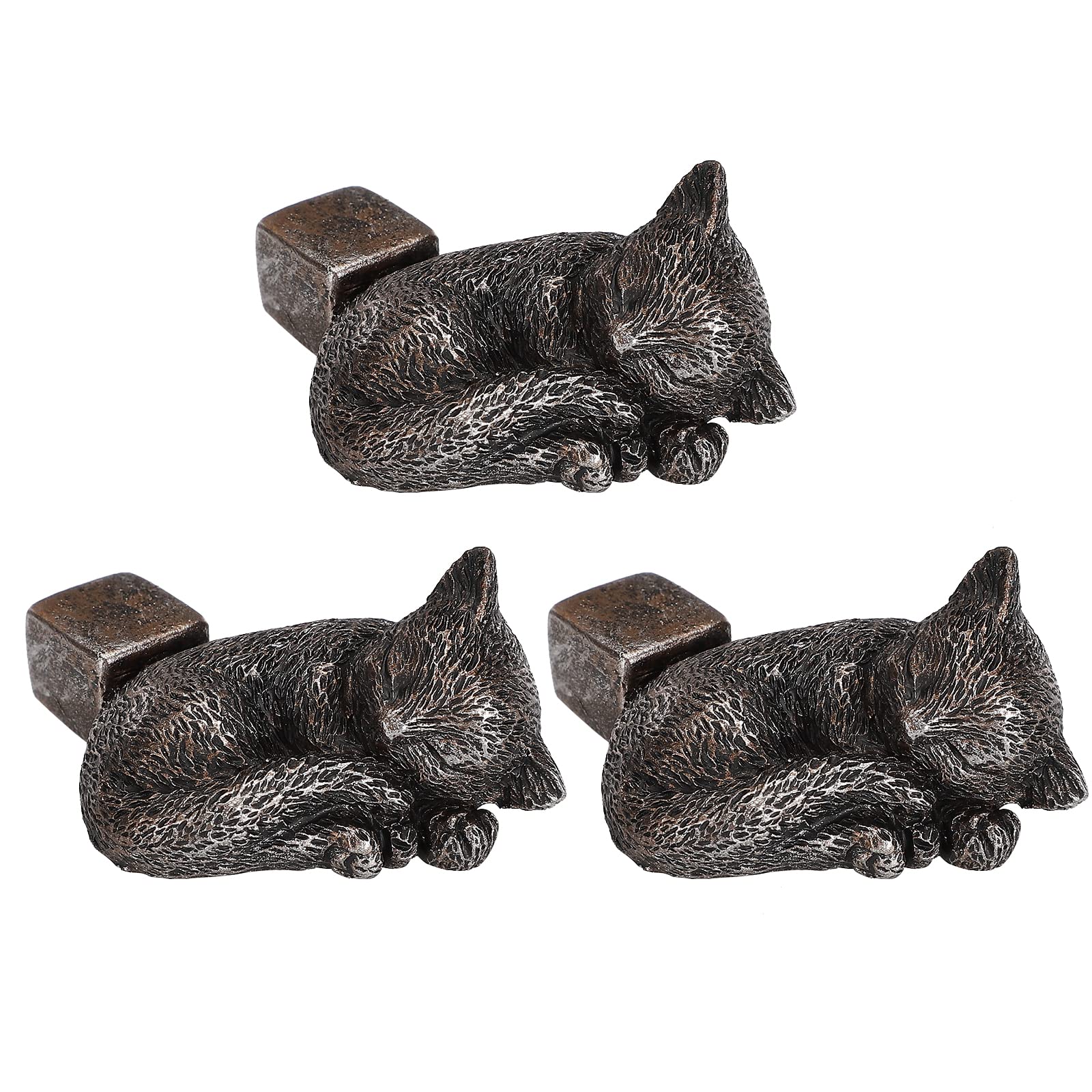 Cat Resin Dog Rabbit Tortoise Shaped Decorative Plant Risers for Planters, Cute Animal Shaped Resin Pot Toes Planter Feet, Planter Elevator to Improve Airflow Drainage (3pcs)