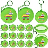KeeStar 15 Pack Mexican Horse Coin Purse with Zipper Keychain,Wallet Bag Party Favors for Pinata Birthday Party Decoration, Mexican Themed Baby Shower,School Carnival Rewards,Travel,Classroom Prize